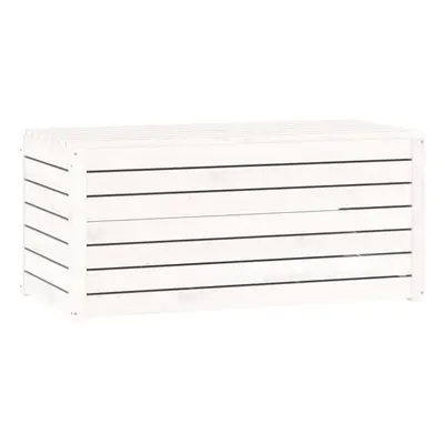 (white, x 50.5 x 46.5 cm) vidaXL Garden Box Set Patio Wooden Outdoor Storage Box Piece Solid Woo