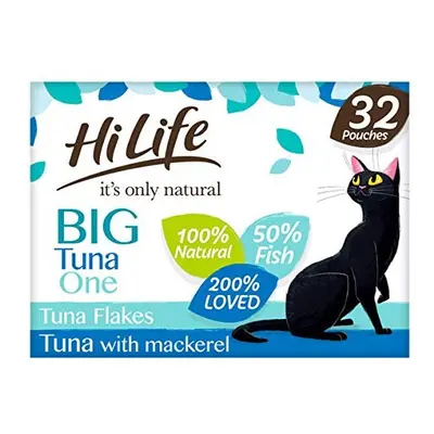 HiLife it's only natural - Complete Wet Cat Food - The Big Tuna One in Jelly - 100% Natural Ingr