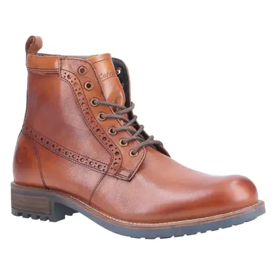 (10 UK, Tan) Cotswold Mens Dauntsey Lace Up Leather Boot