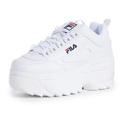 Fila Women's Disruptor Ii Wedge Sneaker White/Navy/Red