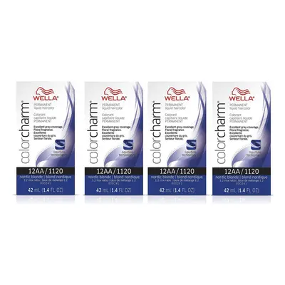 (4Pk 12AA Nordic Blonde ) Wella Color Charm Permanent Liquid Color | Wella Permanent Hair Dye