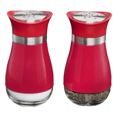 MITBAK Salt and Pepper Shakers (2-Pc. Set) Elegant w/Clear Glass Botto