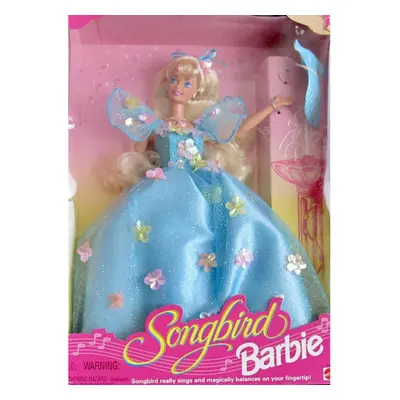 Mattel Songbird Barbie Doll w Real Singing Songbird Balances on Finger