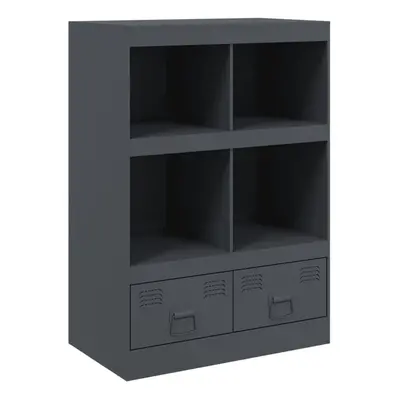 (anthracite) vidaXL Highboard Sideboard Side Cabinet Home Storage Cupboard Anthracite Steel