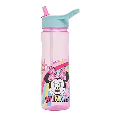 Disney - Minnie Mouse Flip Up Water Bottle 600ml, Official Disney UK Merchandise by Polar Gear, 