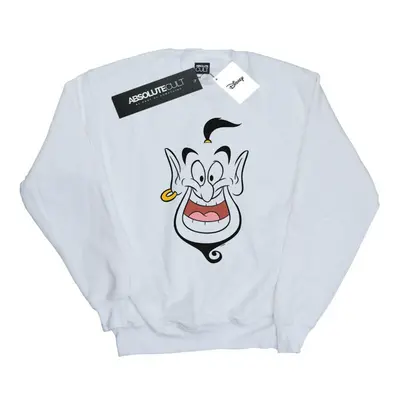 (3XL, White) Disney Mens Aladdin Genie Face Sweatshirt