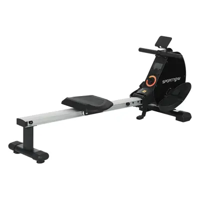 SPORTNOW Folding Magnetic Rowing Machine with Dual Aluminium Slide Rail