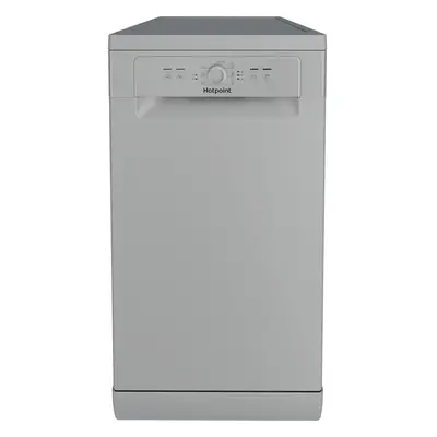 Hotpoint HF9E 1B19 UK - Silver Freestanding Dishwasher - F energy