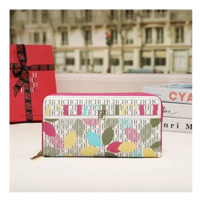 (Orange) Luxury Brand Spring Fashion Women's Storage Wallet Cartoon Jacquard PU Long Capacity PV