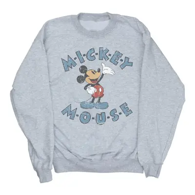 (L, Sports Grey) Disney Mens Mickey Mouse Dash Sweatshirt