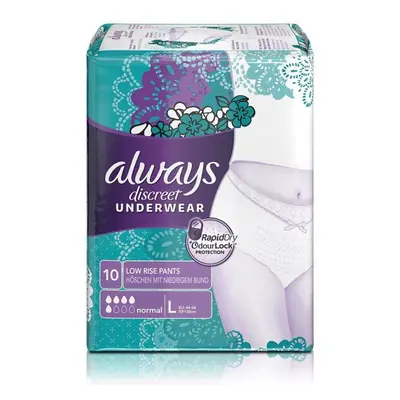 Always Discreet Sensitive Bladder Incontinence Pants Underwear Large Pack of