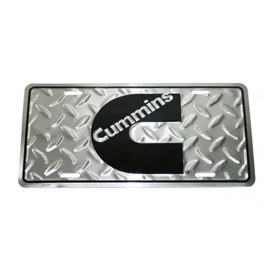 Cummins Diesel Engines Diamond Plated License Plate