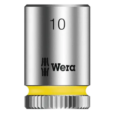 Wera Zyklop Socket 1/4in Drive x SW10, Silver