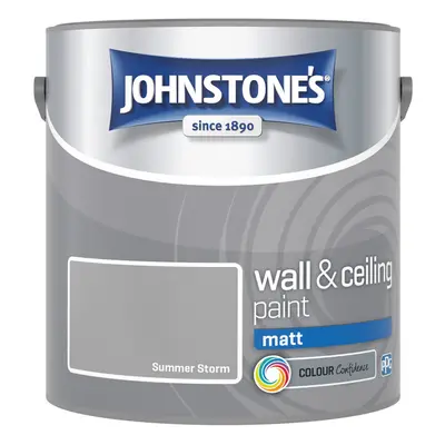 Johnstones Wall & Ceiling Matt Emulsion Paint 2.5l Summer Storm