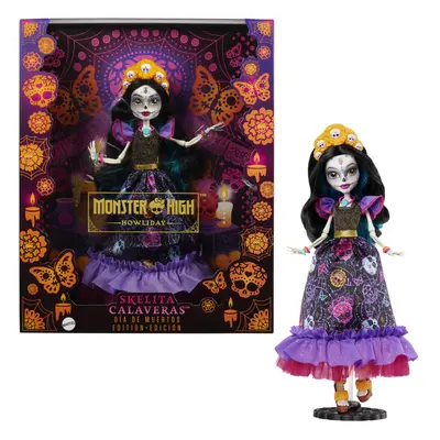 Monster High Doll Skelita Calaveras Dia De Muertos Collectible with T