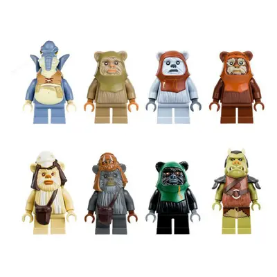 8PCS Star Wars Ewoks Fit Lego Mini Figures Super Hero Toys