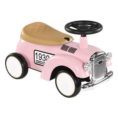 AIYAPLAY Foot to Floor Slider with Steering Wheel, for Ages Months - Pink