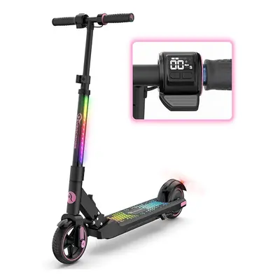 Electric ScooterEV06C, 6.5''Foldable Electric Scooter for Kids, Pink