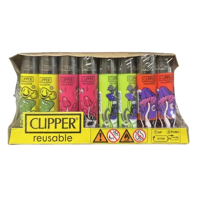 (48pc Design 6) Clipper Lighters Refillable, Sets Of 10, 30