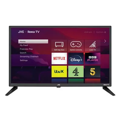 JVC LT-24CR230 Roku TV 24" Smart HD Ready HDR LED TV