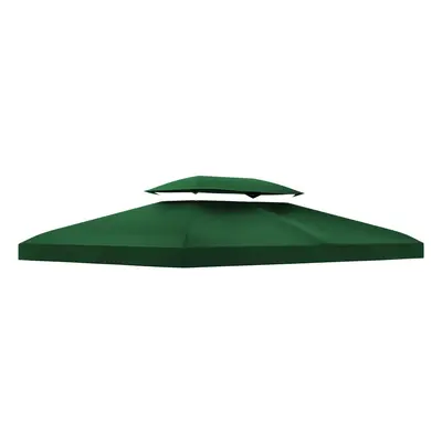 Outsunny 3x4m Gazebo Replacement Roof Canopy Tier Top UV Cover Green