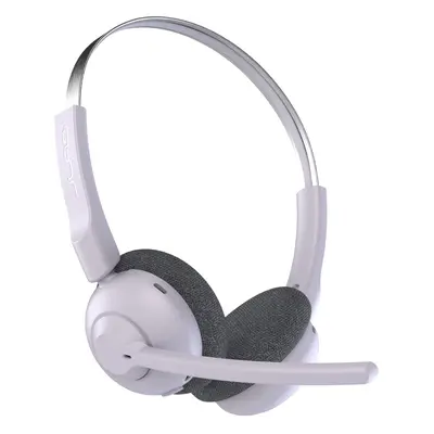 Go Work Pop Wireless Headsets with Microphone for Laptop, 50+ Hr Playtime Bluetooth PC Headset, 