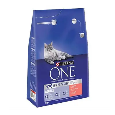 Purina One Adult Cat Food Salmon and Whole Grain, 3kg