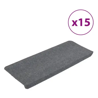 (grey, x cm) vidaXL Self-adhesive Stair Mats Carpet Stair Treads Stair Step Protector Rug