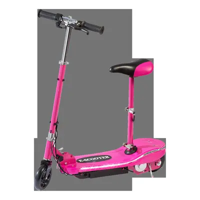 (LED Lights, Pink) Eskooter Kids' 120W Adjustable Electric Scooter