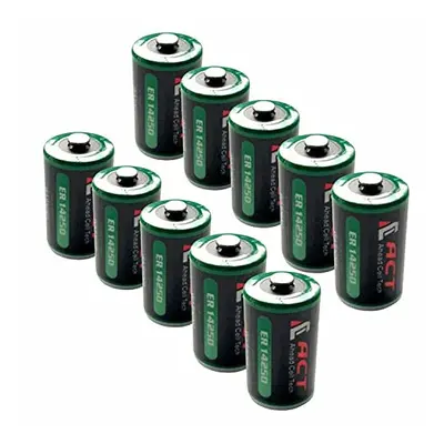 ER14250 LS14250 BATTERIES (10 pack) Half AA 1/2AA 3.6v 1.2Ah Battery Primary Battery ACT