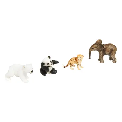 Schleich North America Wild Life 4-Piece Baby Animal Toy Set (14794)