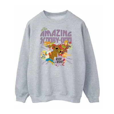 (XXL, Sports Grey) Scooby Doo Womens/Ladies The Amazing Scooby Sweatshirt