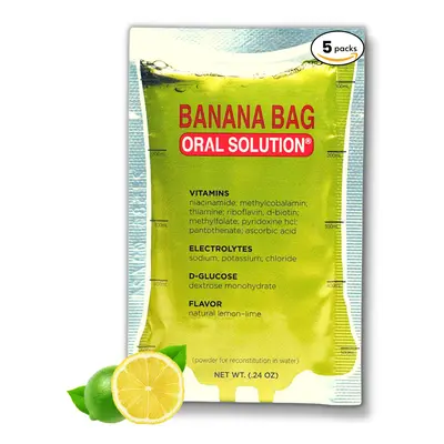 Banana Bag Oral Solution: Electrolyte Vitamin Powder Packet for Recon