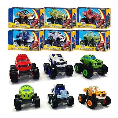 6PCS/SET Blaze the Monster Machines Vehicles Diecast Toy UK