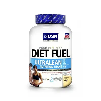 (Vanilla) USN Diet Fuel Ultralean Whey Protein Meal Replacement Weight Loss Shake - 2kg