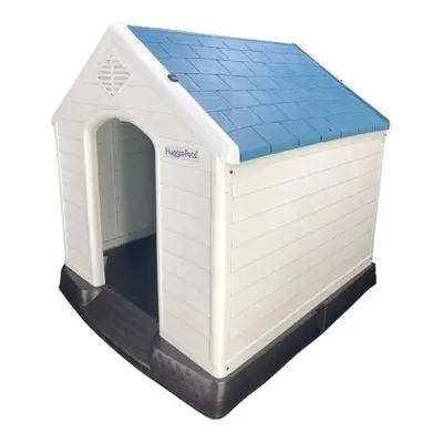 (Blue Roof) HugglePets Plastic Dog Kennel