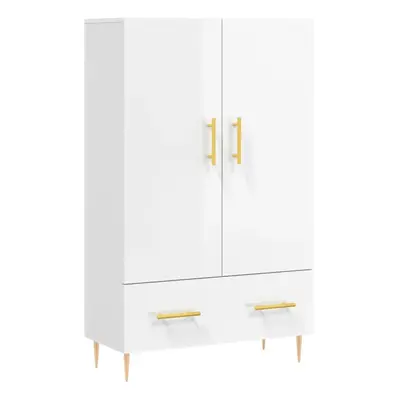 (high gloss white) vidaXL Highboard Sideboard Storage Cabinet Side Cabinet White Engineered Wood