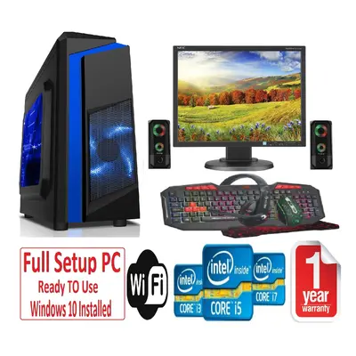 Fast Gaming PC Bundle+Speakers - i7 16GB RAM 1TB GT730 2GB F3 BLUE