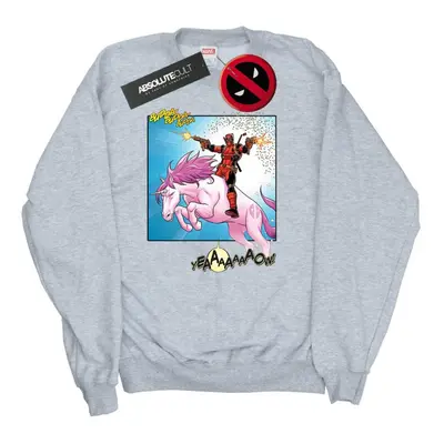 (S, Heather Grey) Marvel Womens/Ladies Deadpool Hey You Sweatshirt