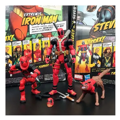 (Deadpool Kid Dog) Universe Warmachine Human Torch Spidey Vision Dead-pool Dogpool 3.75"