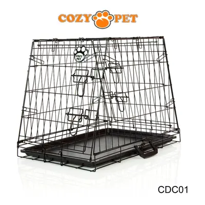 Car Dog Cage Travel Cozy Pet 24'' Small Size Puppy Cat Crate CDC01