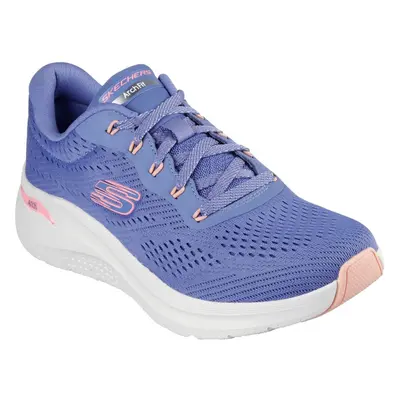 (Blue, (Adults')) Skechers Arch Fit 2.0 - Big League Textile Women's Blue/Pink Trainers