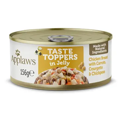 Applaws Natural Wet Dog Food Tins, Grain Free Chicken with Vegetables in Jelly, 156g (Pack of 12