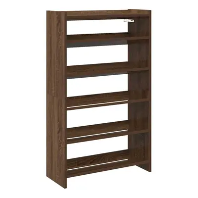 (brown oak, cm/ cm) vidaXL Shoe Rack Shoe Cabinet Shoe Storage Shelf Hall Cupboard Engineered Wo