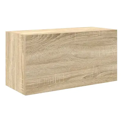 (sonoma oak, x x cm) vidaXL Bathroom Wall Cabinet Hanging Wall Storage Cupboard Engineered Wood