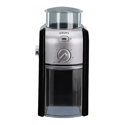 Krups GVX231 Expert Burr Grinder, Black/Silver