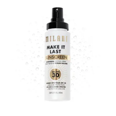 Milani Make It Last Sunscreen - Sunscreen Setting Spray with SPF - Makeup Primer and Setting Spr