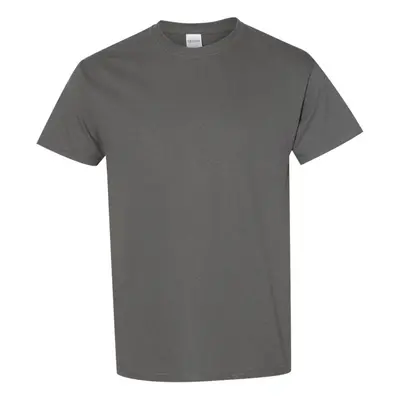 (3XL, Charcoal) Gildan Mens Heavy Cotton Short Sleeve T-Shirt (Pack Of 5)