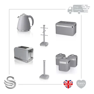 (Grey) Swan Retro Kitchen Set