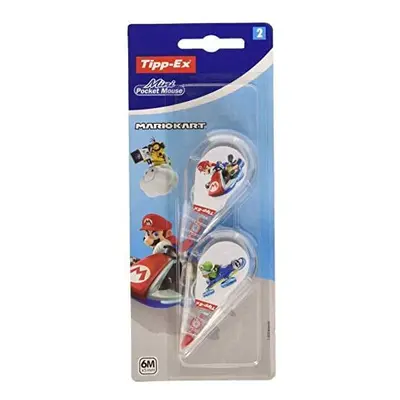 Tipp-Ex Mario Kart Mini Pocket Mouse Corrector Ribbons m x mm Assorted Designs Pack of